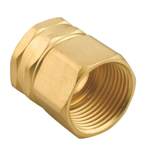 Gilmour 807764-1001 Double Female Swivel Brass Connector, Gold
