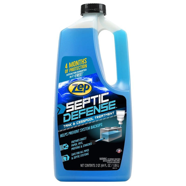 Enforcer Zep Septic System and Cesspool Treatment Liquid - 64 Oz - ZLST648 - Safe for All Pipes & Septic Systems