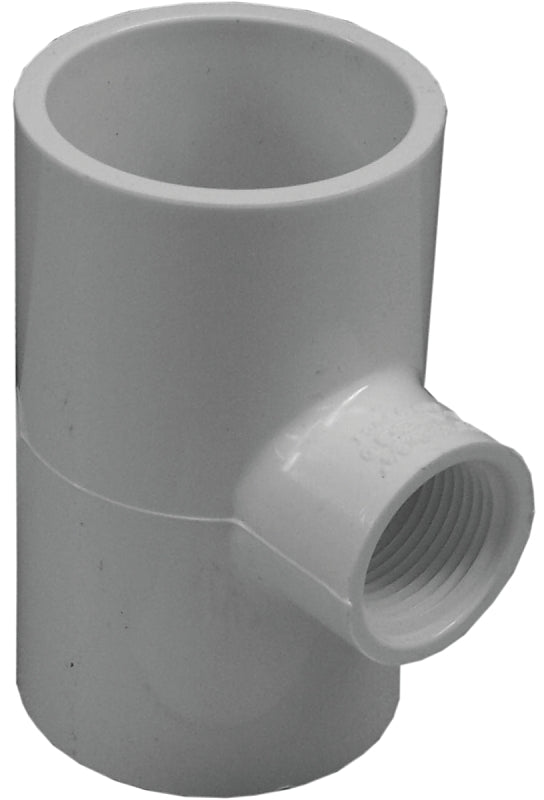Ipex Tee Pvc 1-1/2sx1-1/2sx3/4fip Socket FNPT White 402210BC