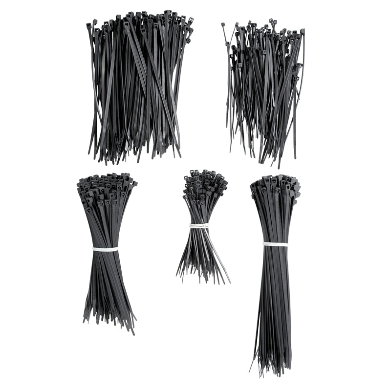 Gardner Bender 4", 6", 8" in. L Black Cable Tie 500 pk
