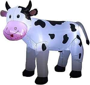 Hometown Holidays Cow Inflatable 6FT 90812