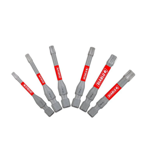 Diablo DTV2-S6 2 in. Torx Drive Bit Assorted Pack (6-Piece)