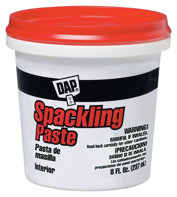 DAP 10200 Spackling Paste, 1/2 Pint, White, 8 Fl Oz