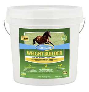 Farnam Weight Builder Horse Weight Supplement, Helps Maintain Optimal Body Condition with No Sugar Added, 7.5 Pounds, 30 Day Supply