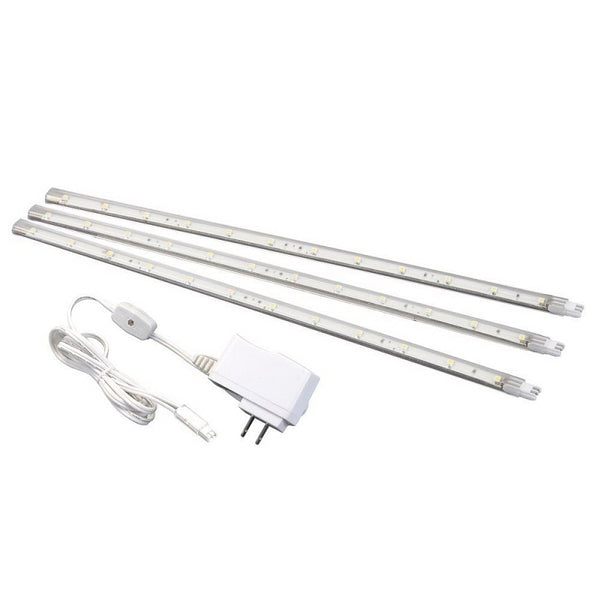 Amertac USL30HBCC 12.63" LED Ultra-Thin Plug-In Strip 3 Count