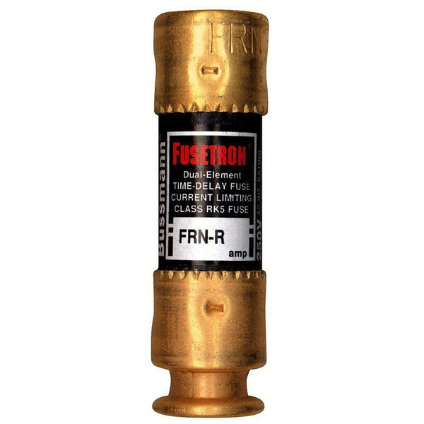 Bussmann BP/FRN-R-50 50 Amp Fusetron Dual Element Time-Delay Current Limiting Class RK5 Fuse, 250V Carded UL Listed, 2-Pack