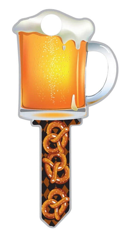 Lucky Line Key Shapes, BEER MUG, House Key Blank, SC1, 1 Key (B110S)