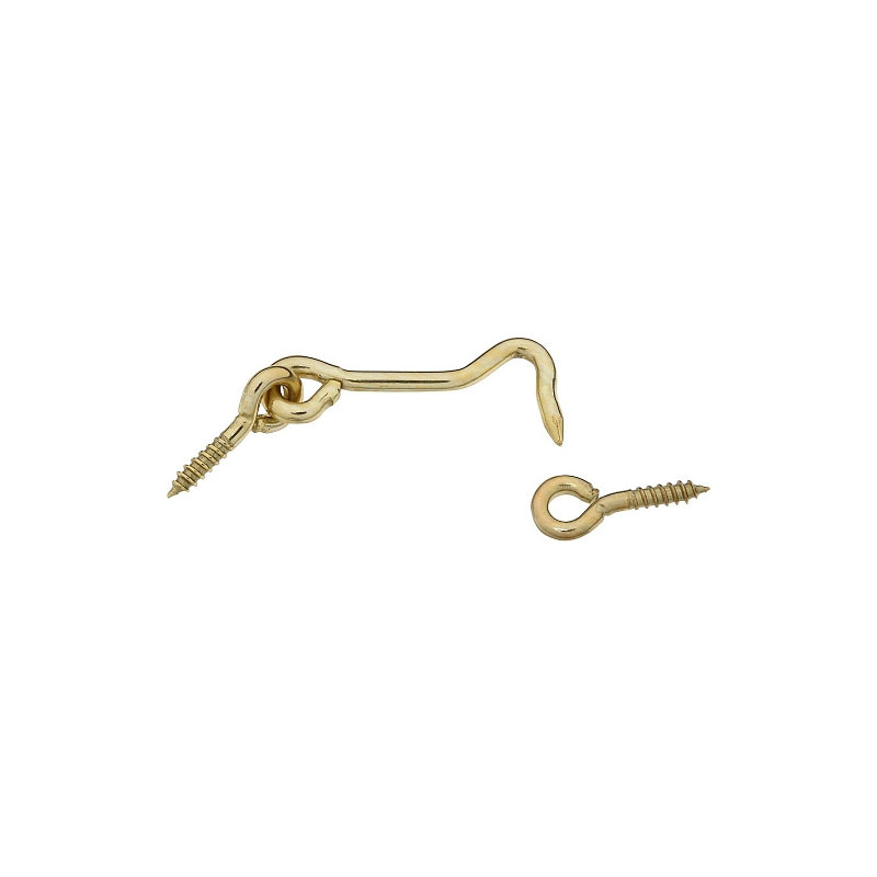 National Hardware N118-117 V2001 Hooks and Eye in Solid Brass