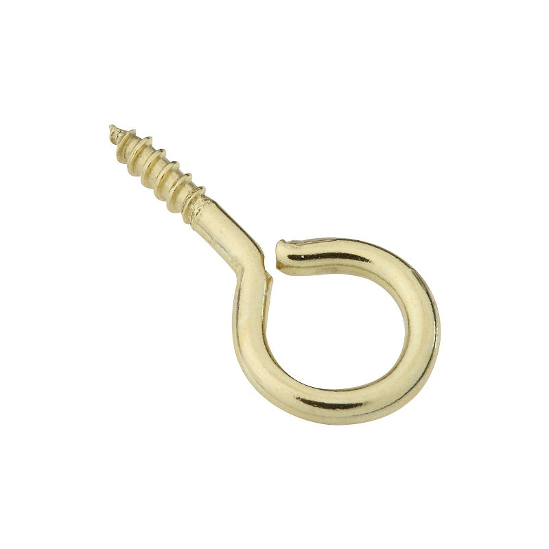 National Hardware N119-305 V2015 Screw Eyes - Solid Brass in Solid Brass, 5 pack,#12, 1-3/16"