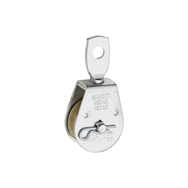 National Hardware N195-784 3211BC Swivel Single Pulleys in Zinc, 1-1/2"
