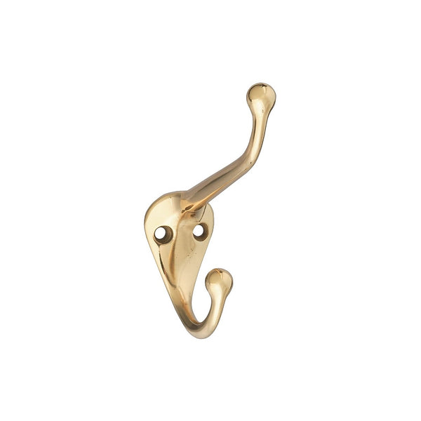 National Hardware N198-101 V1960 Coat and Hat Hook in Solid Brass