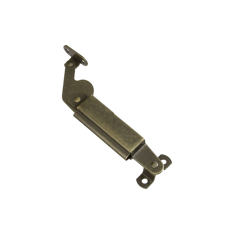 National Hardware N208-660 V1893L Left Spring Lid Support in Antique Brass