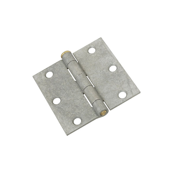 National Hardware N208-835 V504 Removable Pin Broad Hinges in Galvanized, 2 pack,3 Inch