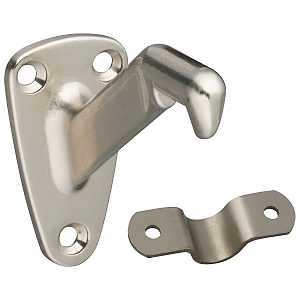 National Hardware N325-779 MPB112 Handrail Bracket in Satin Nickel,0