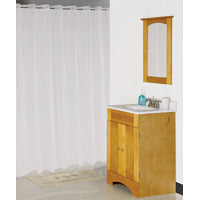 Simple Spaces XG-02-FS Hookless Shower Curtain, Vinyl