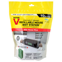 Victor Fast-Kill M922 Mouse Bait Station, 2 -Opening, Plastic