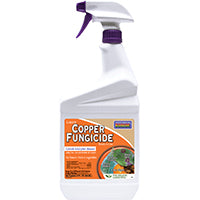Bonide 775 Copper Fungicide, Liquid, Fat, Blue, 1 qt Bottle