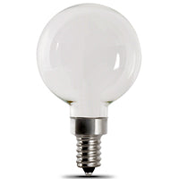 Feit Electric BPG1660W950CAFIL2 LED Light Bulb, Globe, G16 Lamp, 60 W Equivalent, E12 Lamp Base, Dimmable