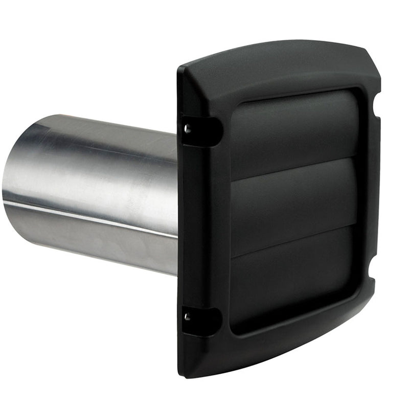 DUNDAS JAFINE ProVent BLH4BLKZW6 Louvered Exhaust Hood, 4 in Duct, Plastic Hood, Black Hood