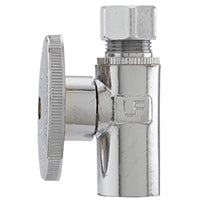 Plumb Pak PP62PCLF Shut-Off Valve, 1/2 x 3/8 in Connection, Sweat x Compression, Brass Body