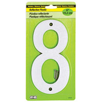 6 In Reflective Plastic# 8