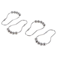 Simple Spaces SD-BH-CH Roller Ball Curtain Hook, Steel, Chrome, 1-1/2 in W, 3 in H