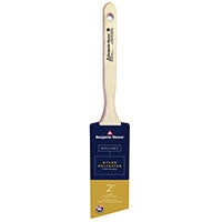 Benjamin Moore U61720-017 Paint Brush, Firm Brush, 2-11/16 in L Bristle, Nylon/Polyester Bristle, Angle Sash Handle