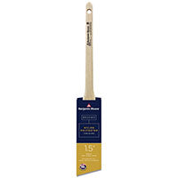 Benjamin Moore U61815-017 Paint Brush, Firm Brush, 2-3/16 in L Bristle, Nylon/Polyester Bristle, Thin Angle Sash Handle