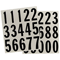 Hy-Ko Products MM-22N Self Adhesive Vinyl Numbers, 2" High, Reflective, 30 Count
