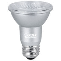 Feit Electric PAR20DM/950CA LED Lamp, Flood/Spotlight, PAR20 Lamp, 50 W Equivalent, E26 Lamp Base, Dimmable, Silver