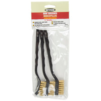 HYDE 46630 Mini Brush, 1/2 in L Trim, Brass Bristle, 10 in OAL