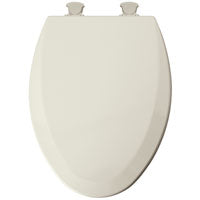 Mayfair 141EC 346/146EC Toilet Seat, Elongated, Wood, Biscuit, Twist Hinge