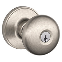 SCHLAGE Dexter by Schlage J54STR619 Stratus Keyed Entry Knob, Satin Nickel