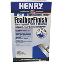HENRY FeatherFinish 549 Series 12163 Underlayment Patch and Skimcoat, Gray, 7 lb Bag