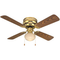 Boston Harbor CF-78125 Hugger Ceiling Fan 1 Light, 42", Brown