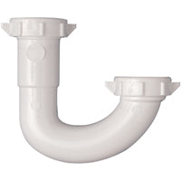 Plumb Pak PP946W J-Bend, 1-1/4 x 1-1/4 in, Plastic, White