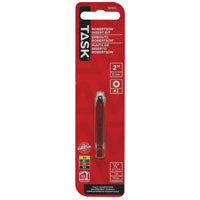 Task Tools T67512 2-Inch Robertson Screwdriver Power Insert Bit, Number-2 Red