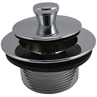 Plumb Pak PP826-34 Roller Ball Tub Drain Replacement Assembly Includes Strainer Body Closure And Washer, Polished Chrome
