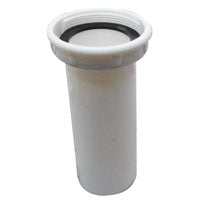 Plumb Pak PP15-6W Sink Strainer Tailpiece, 1-1/2 in, 6 in L, Plastic, White