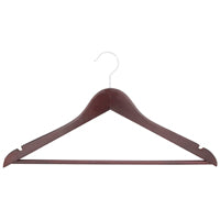 Simple Spaces HEA00040G Cloth Hanger Set, 6.6 lb Capacity, Steel/Wood, Mahogany