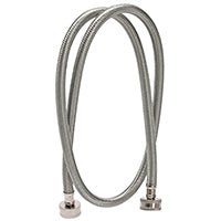 FLUIDMASTER 9WM48 Washing Machine Discharge Hose, 3/4 in ID, 48 in L, Female, Stainless Steel