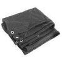 ProSource 746B Mesh Tarpaulin, 16 ft L, 8 ft W, Polypropylene, Black