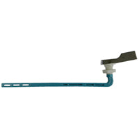 Exclusively Orgill Toilet Flush Lever, Front Mounting, 9 in L Flush Arm, Plastic, Chrome