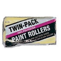Linzer RC133/26-807 Paint Roller Cover, 3/8 in Thick Nap, 9 in L, Polyester Cover, Yellow