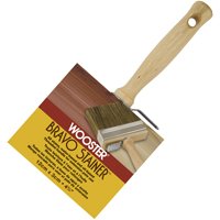 WOOSTER F5119-4-3/4 Paint Brush, 4-3/4 in W, 2-3/4 in L Bristle, China/Polyester Bristle, Threaded Handle