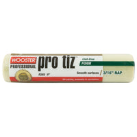 WOOSTER R265-9 Paint Roller Cover, 3/16 in Thick Nap, 9 in L, Foam Cover, Yellow