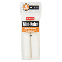 WOOSTER Mini-Koter R252-6 Mini Roller, 6 in L, Mohair/Polyester Cover