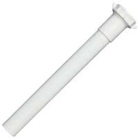 Plumb Pak PP42-8W Pipe Extension Tube, 1-1/4 in, 8 in L, Slip-Joint, Plastic, White