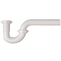 Plumb Pak PP941W P-Trap, 1-1/4 in, Slip, Plastic, White