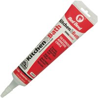 Red Devil DuraGuard 0405 Acrylic Caulk, White, -20 to 180 deg F, 5.5 oz Squeeze Tube
